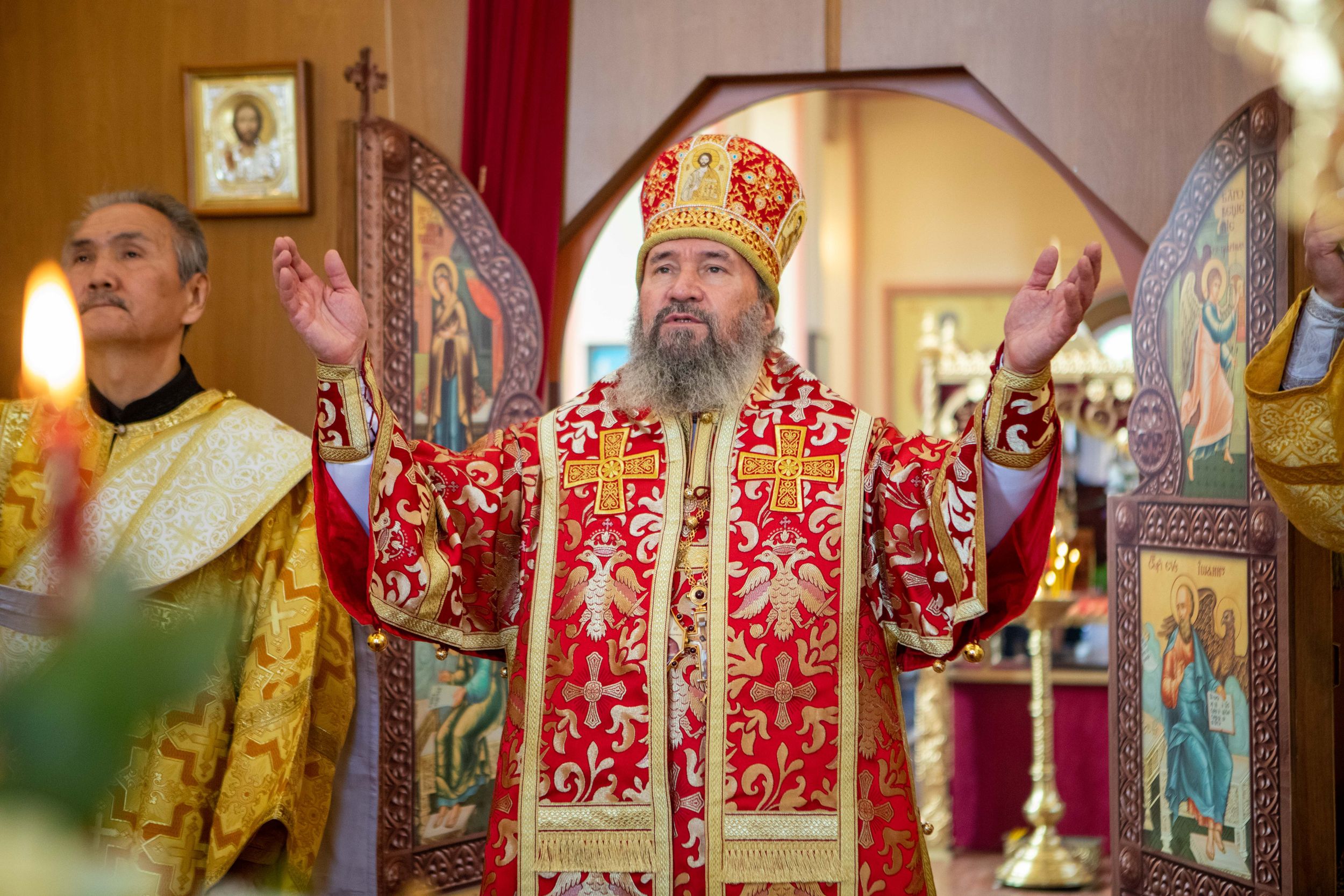 Архиепископ Юстиниан совершил Литургию в Городовиковске