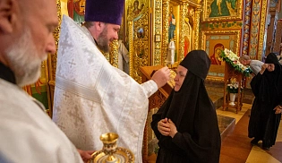 В канун Преображения архиепископ Юстиниан совершил всенощное бдение в Казанском соборе Элисты