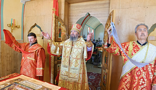 Архиепископ Юстиниан возглавил празднование  престольного дня в Свято-Никольском храме  Лагани