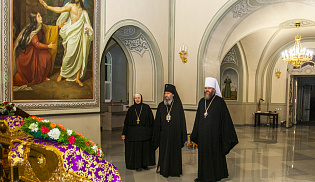 Архиепископ Юстиниан совершил всенощное бдение в Спасо-Преображенском кафедральном соборе города Тамбова 