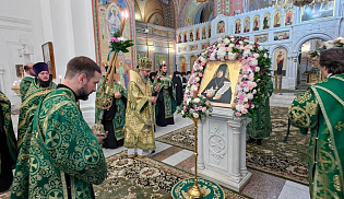 Архиепископ Юстиниан совершил всенощное бдение в Усть-Медведицком монастыре