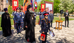 Архиепископ Юстиниан благословил участников смотра «Георгиевский марш»
