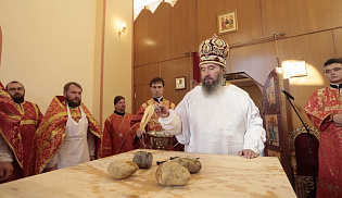 Освящение храма в Калмыкии в честь страстотерпца цесаревича Алексия