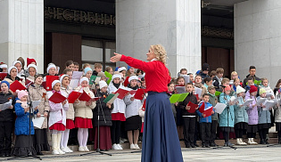 Хор «Радость» воскресной школы Казанского собора Элисты выступил на Поклонной горе в Москве