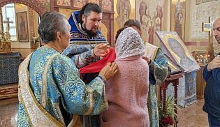 В праздник Покрова архиепископ Юстиниан совершил Литургию и поздравил кадетов казачьего корпуса в Городовиковске