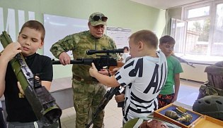 Воспитанники Воскресной школы Элисты  побывали с экскурсией в Центре «Воин» 