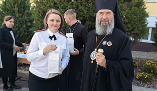 В Элисте состоялось торжественное построение учащихся казачьих классов в честь праздника Покрова Пресвятой Богородицы