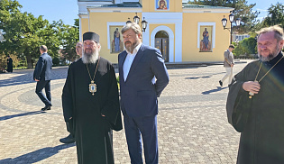 Архиепископ Юстиниан встретился с Константином Малофеевым