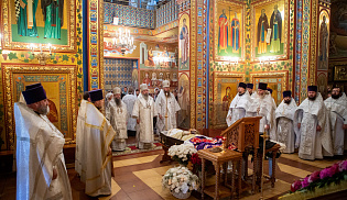 В Элисте состоялось отпевание архиепископа Зосимы